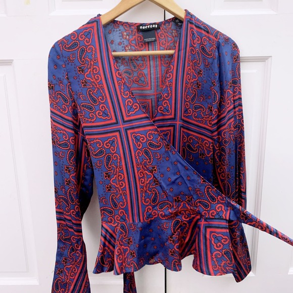 Scotch & Soda Multi Print Wrap Top - Picture 10 of 14